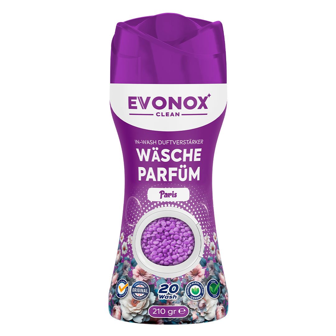 EVONOX Wäscheparfüm Wäscheparfüm – 5 Duftvarianten für lang anhaltende Frische, Verleiht Ihrer Wäsche einen angenehmen und frischen Duft