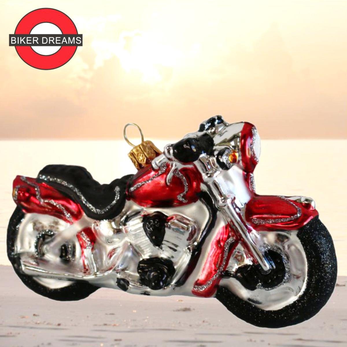 440s Christbaumschmuck 440s Christbaum-Hänger Motorrad rot (1-tlg)