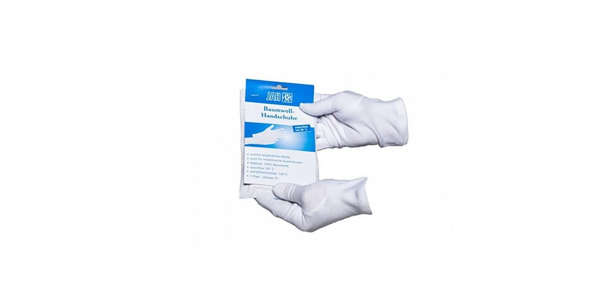 Jah GmbH Baumwollhandschuhe Oekotex Baumwolltrikot mittelschwer (12-St)