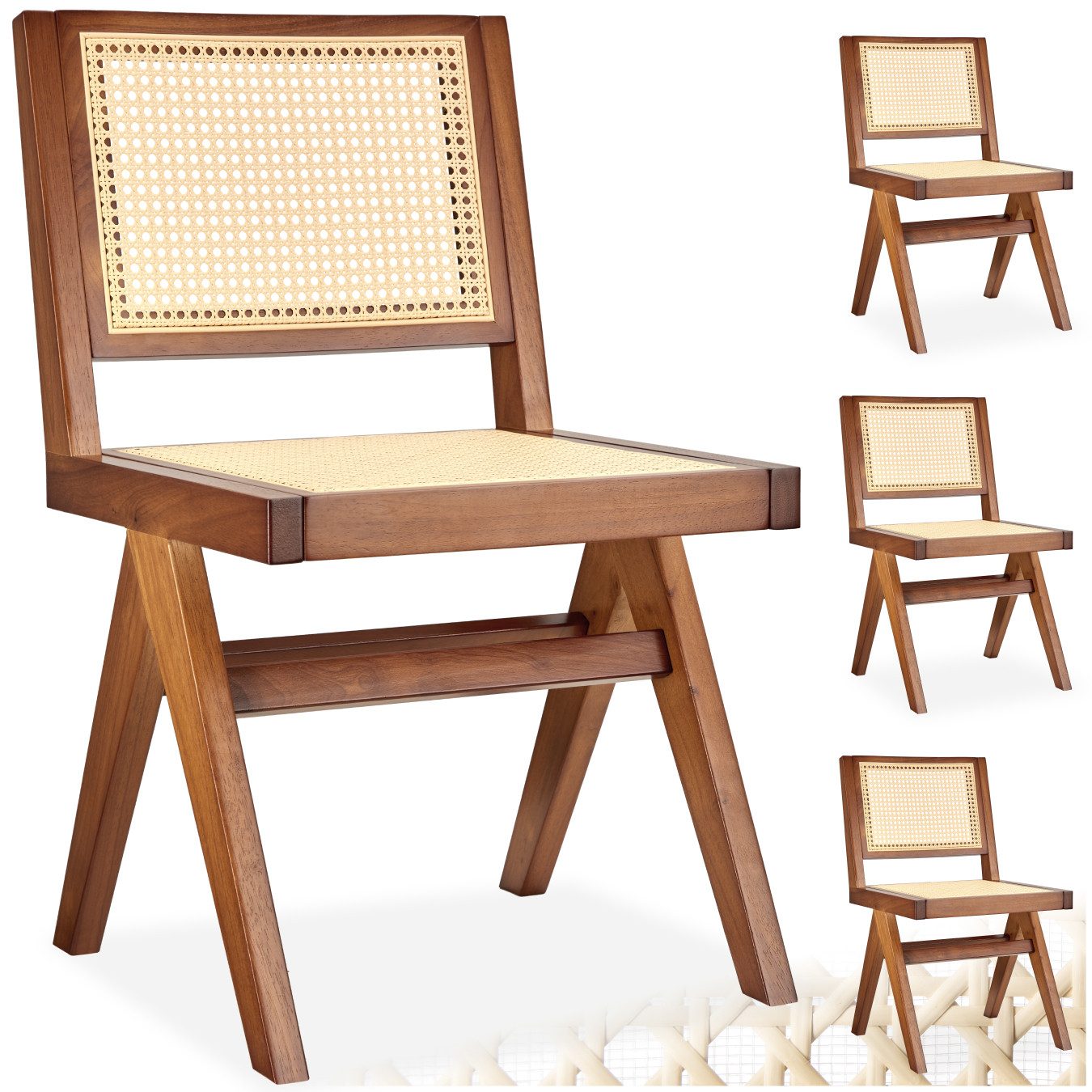 tectake Esszimmerstuhl Holzstuhl (Set., 4 St), günstig online kaufen