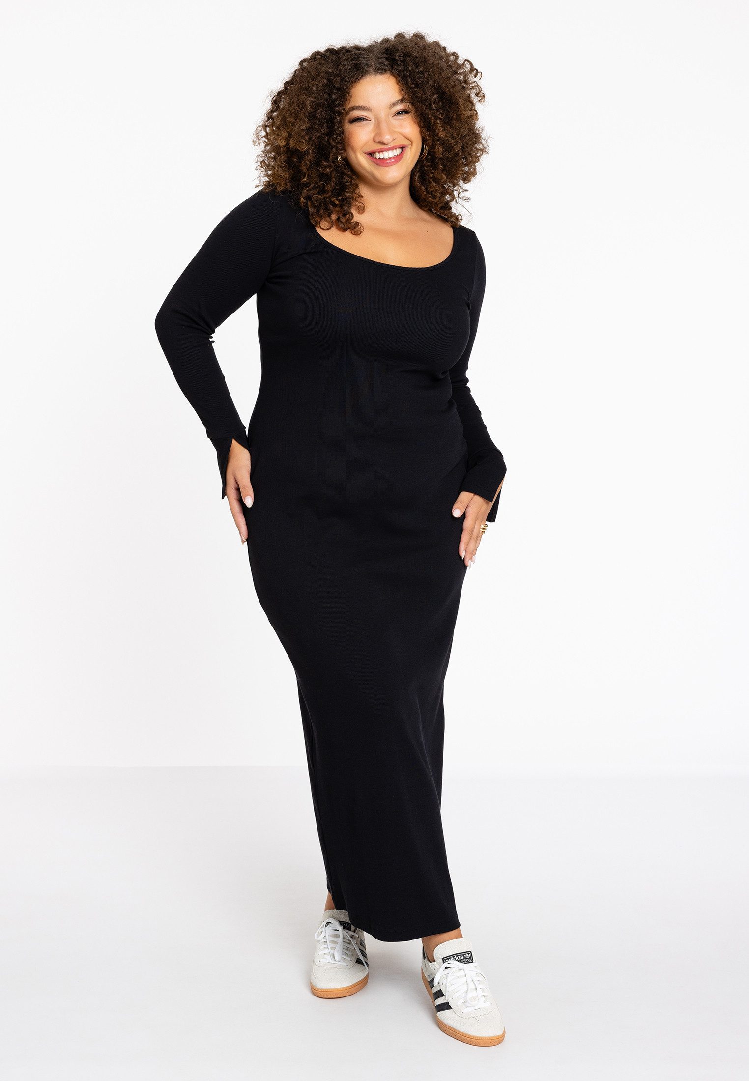 YOEK A-Linien-Kleid Damen Kleid mit Langarm günstig online kaufen