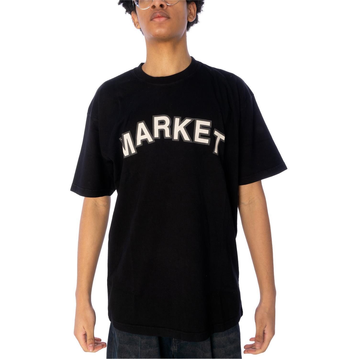 Market T-Shirt T-Shirt Market Community Graden (1-tlg) Großer "Market" Logo-Print auf der Rückseite
