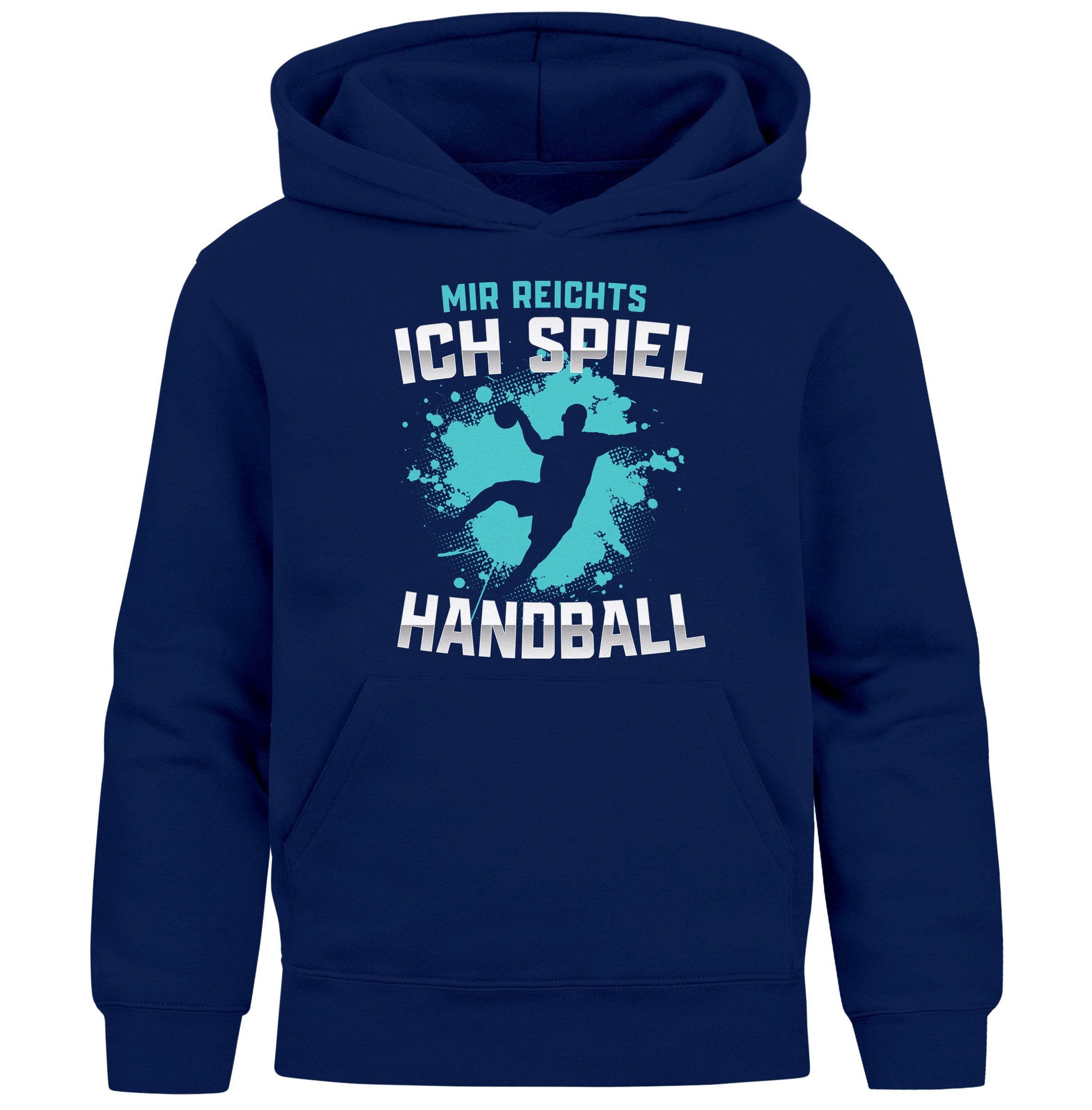 MoonWorks Hoodie Kinder Hoodie Jungen Handball Sport Hobby Spruch Mir reichts ich