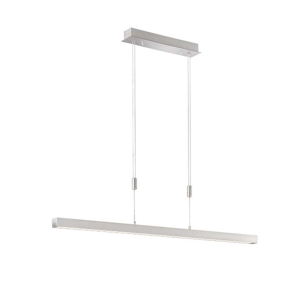 etc-shop LED Pendelleuchte, Pendellampe Hängelampe Esstischleuchte silber höhenverstellbar LED CCT