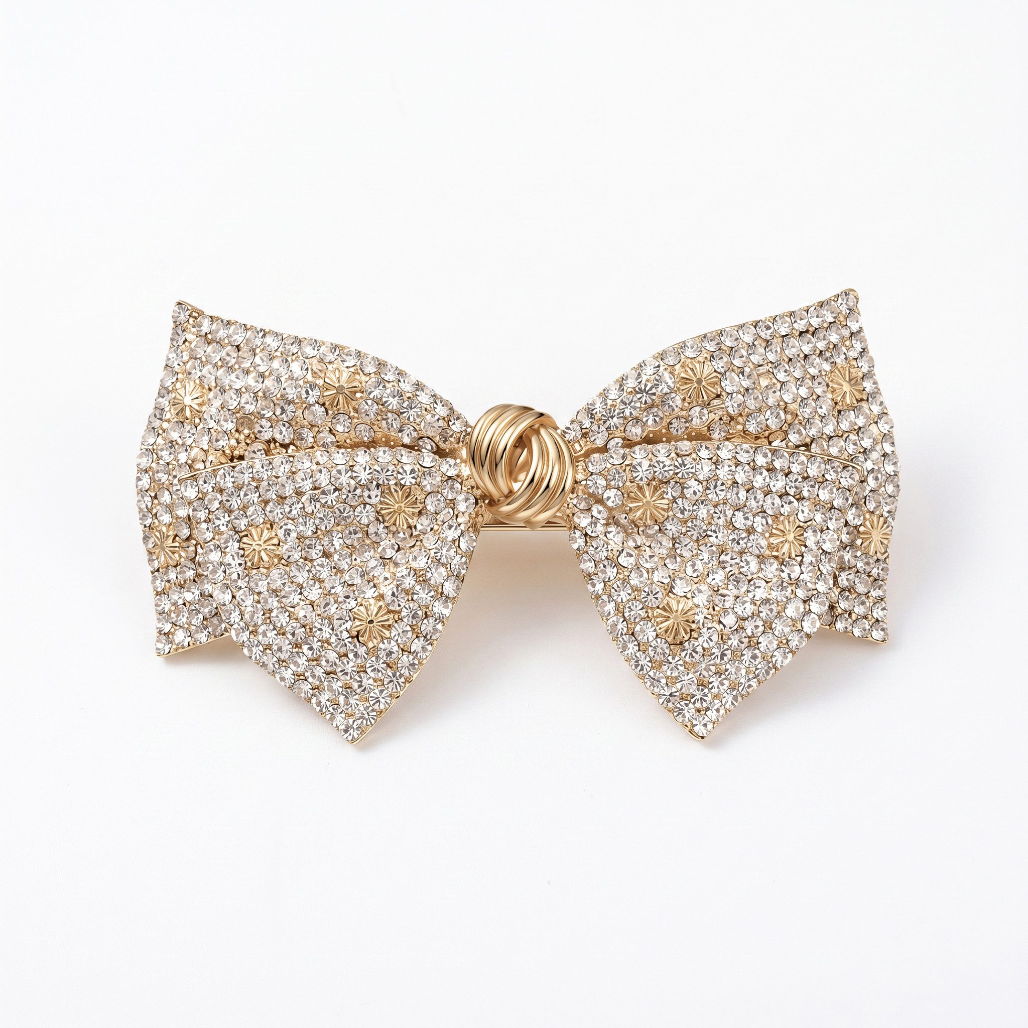 The Beauty House Haarspange mit Schleifen-Design und Strass – edler Haarschmuck, als Haarclip & Haarklammer für festliche Looks
