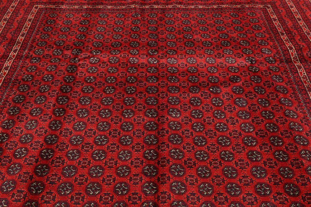 Trading, Orientteppich, Höhe: Orientteppich Afghan rechteckig, 6 Mauri Handgeknüpfter 201x301 mm Nain