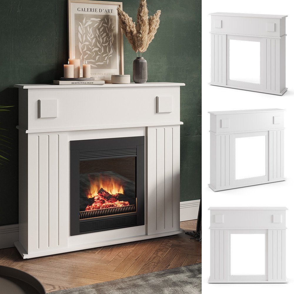 Vicco Kaminumbauschrank, Weiß, 109 x 100 cm günstig online kaufen