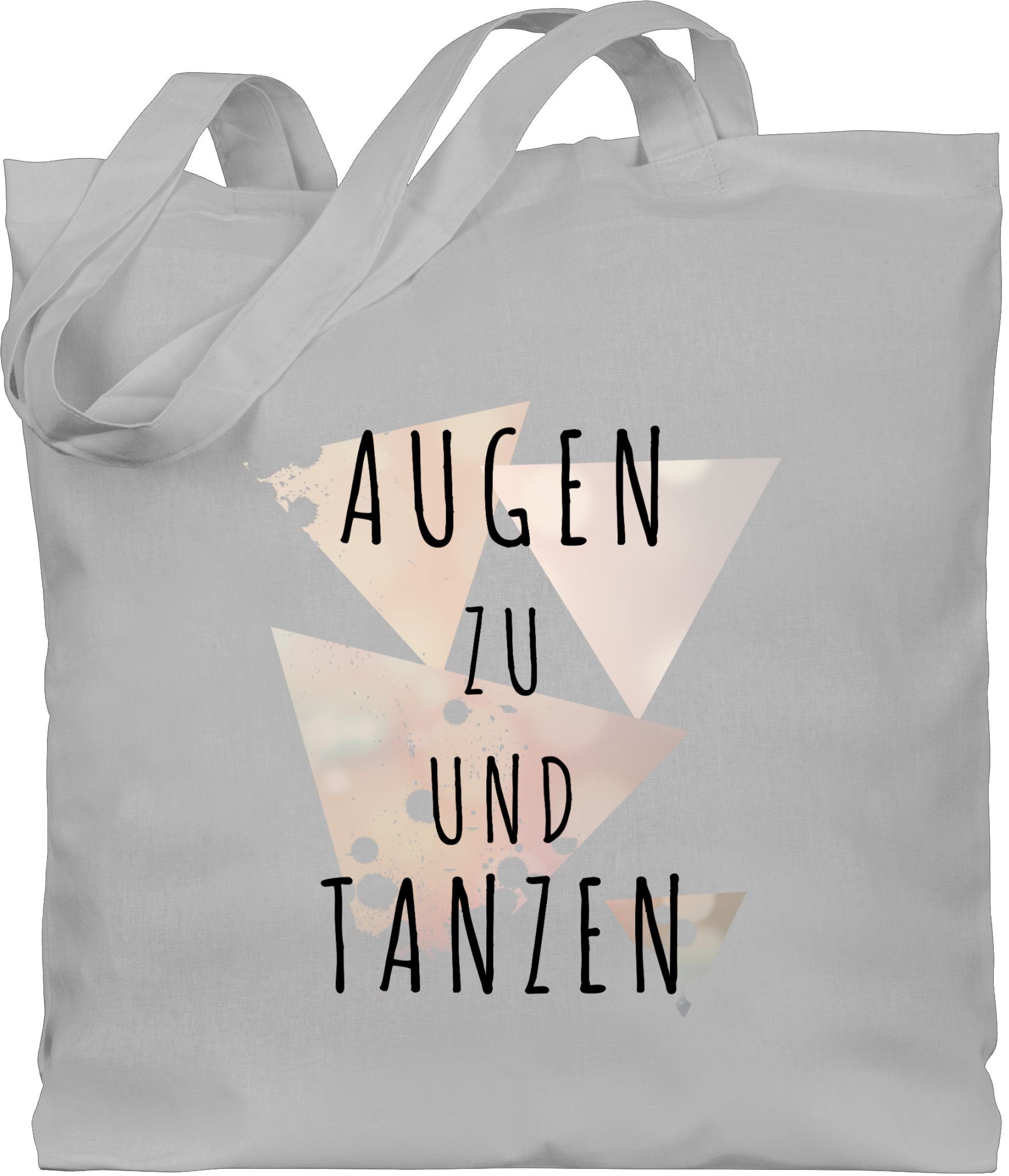 Shirtracer Umhängetasche Augen zu und tanzen, Stoffbeutel Festival Outfit