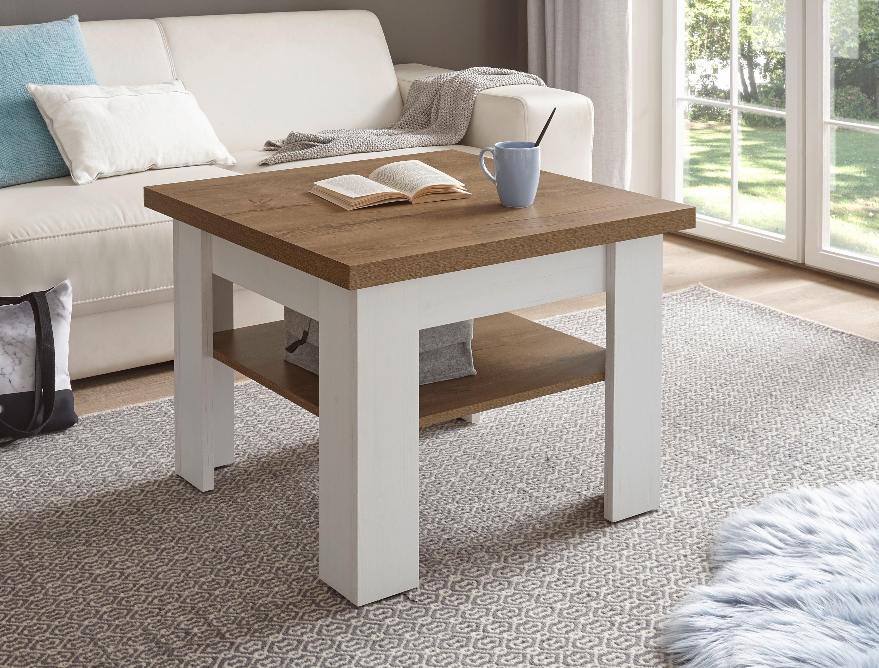 Home affaire Couchtisch Beauvais, Beistelltisch, Wohnzimmertisch, Sofatisch, Tisch, quadratisch, mit Ablagefach, 70 cm breit
