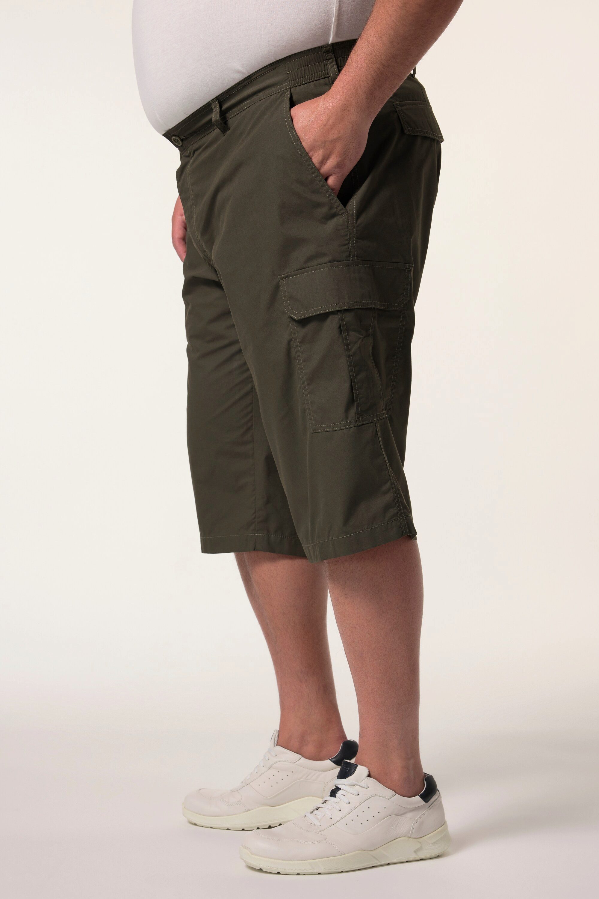 Men Plus Bermudas Cargo-Capri UV- Mückenschutz Elastikbund
