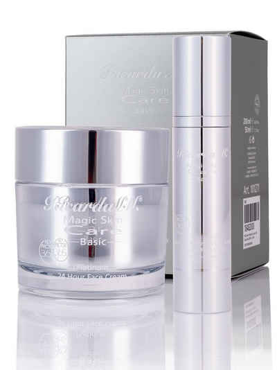 Ricarda M. Gesichtspflege-Set "MSC Platinum Power Set" Face Cream & Serum 200ml + 50ml, mit Anti-Aging-Formel (studienbelegt): stärkt Hautschutz