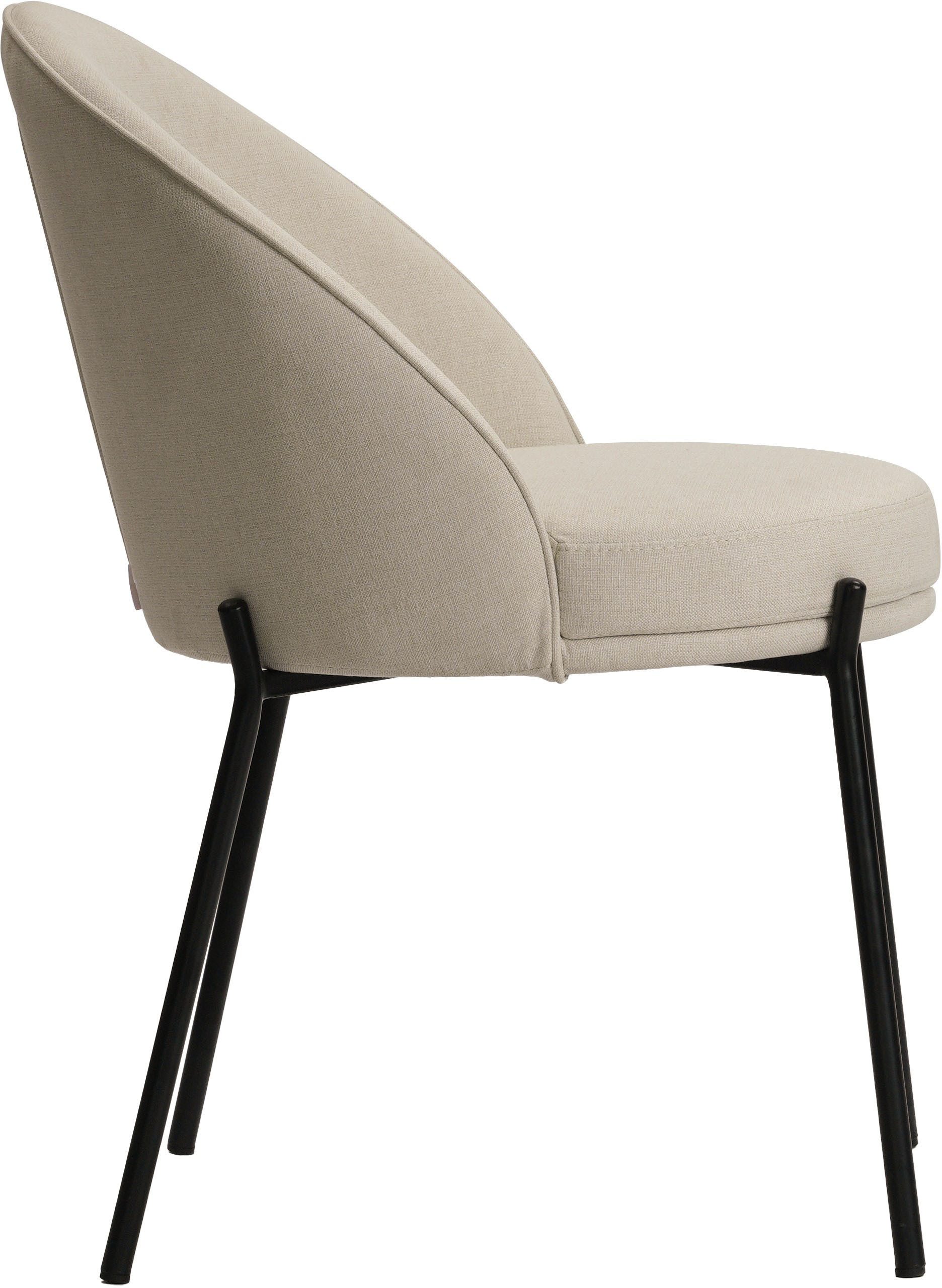 LeGer Home by Lena Gercke Esszimmerstuhl Isalie (Set, 2 St), mit pflegeleichtem Webstoff, Metallgestell, Sitztiefe 47 cm – Bild 5 von 5