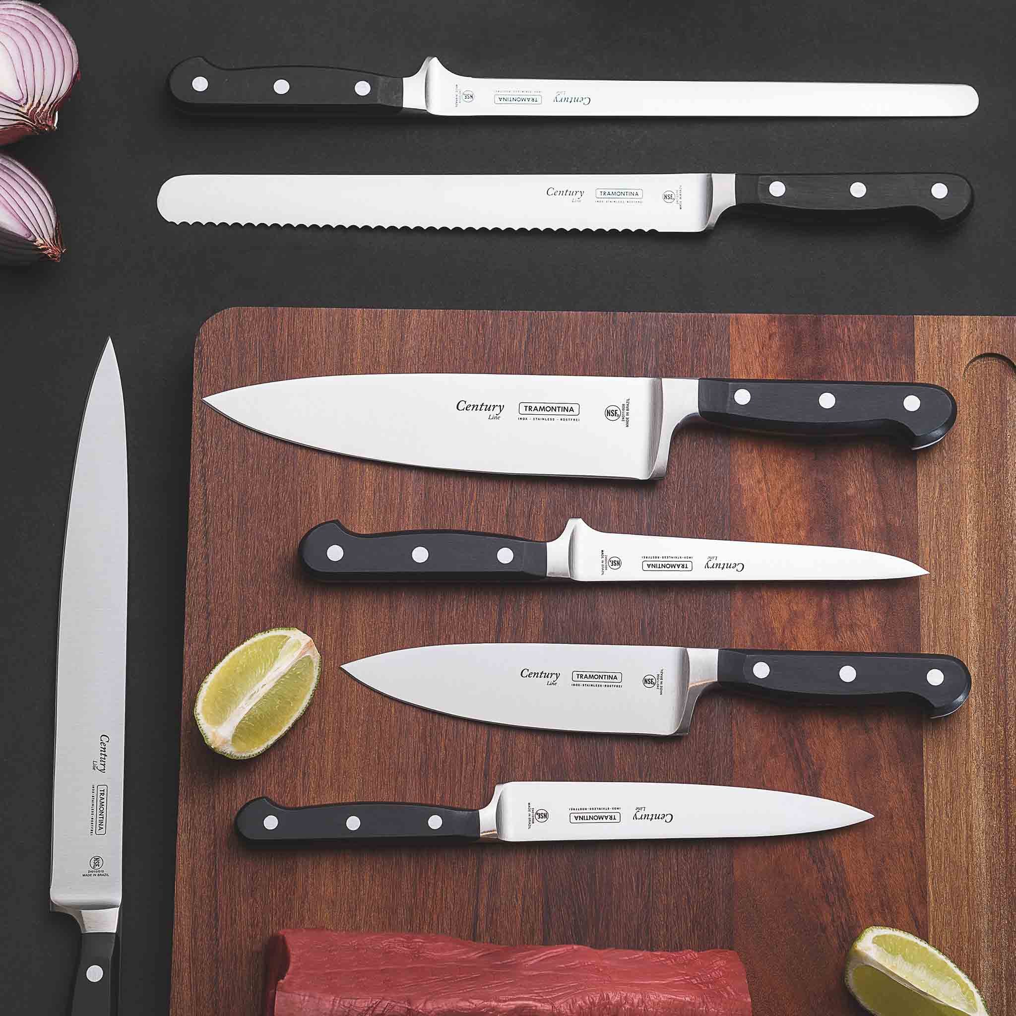 Tramontina Schinkenmesser CENTURY - Chrom-Molybdän-Stahl, 25 cm, Chrom-Molybdän-Stahl