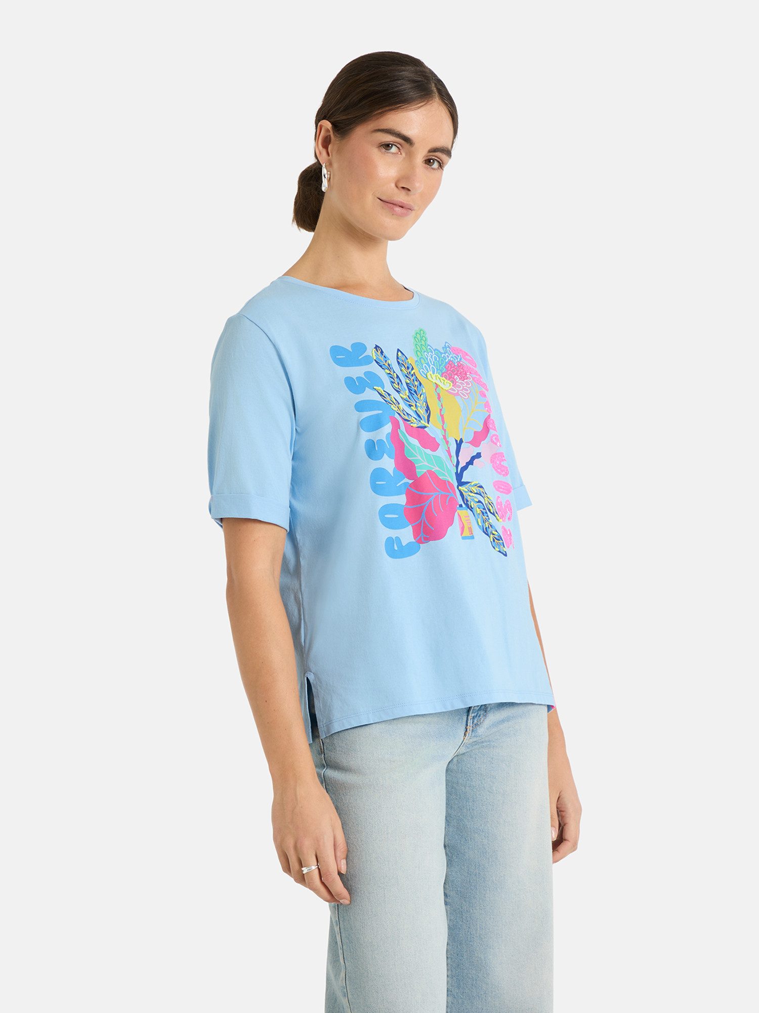 Lieblingsstück Rundhalsshirt DuranaL mit Frontprint günstig online kaufen