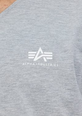 Alpha Industries T-Shirt ALPHA INDUSTRIES Men - T-Shirts Basic V-Neck T Small Logo