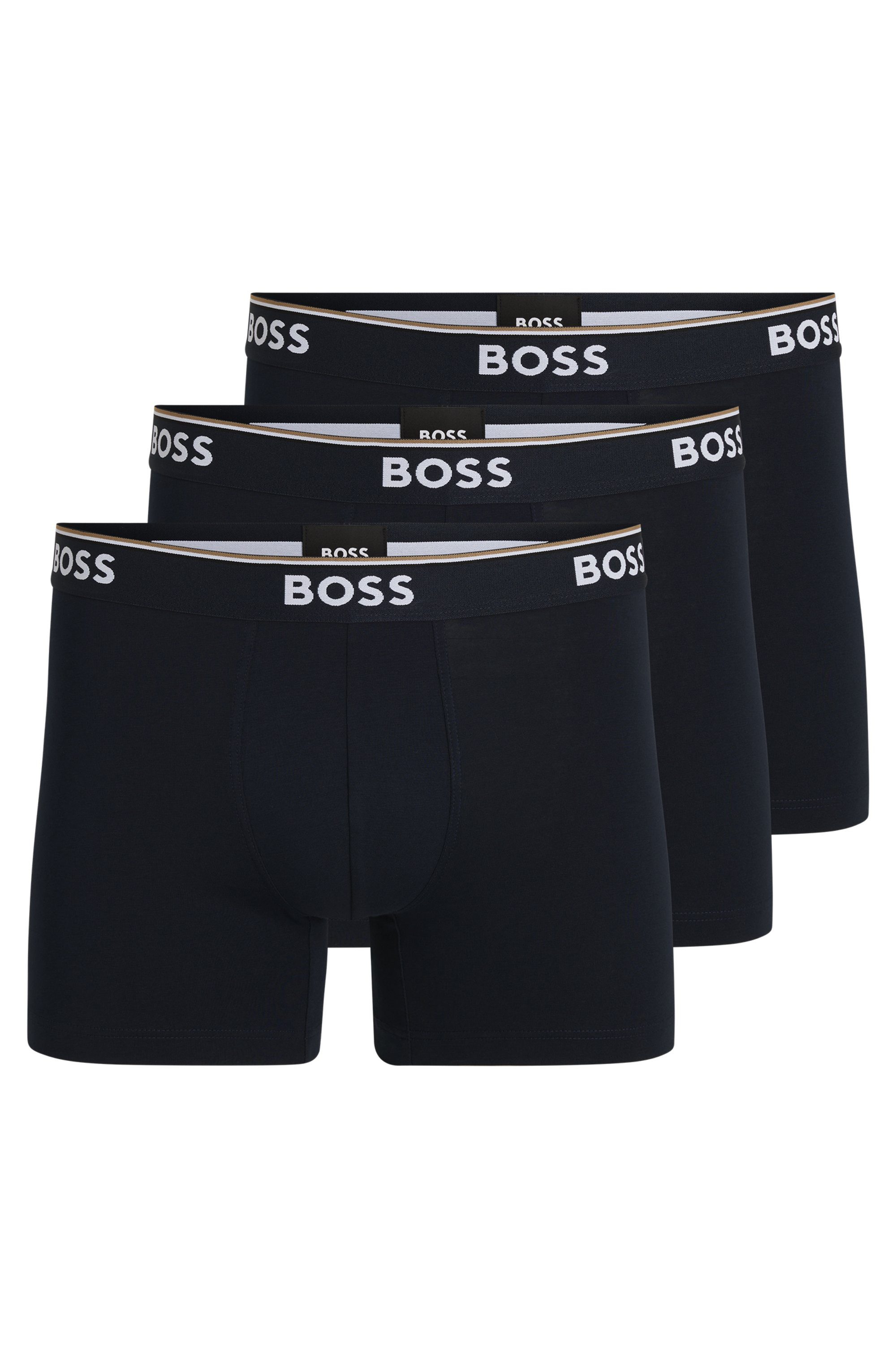 BOSS Boxer Boxer 3 PACK mit farblich passendem Webbund
