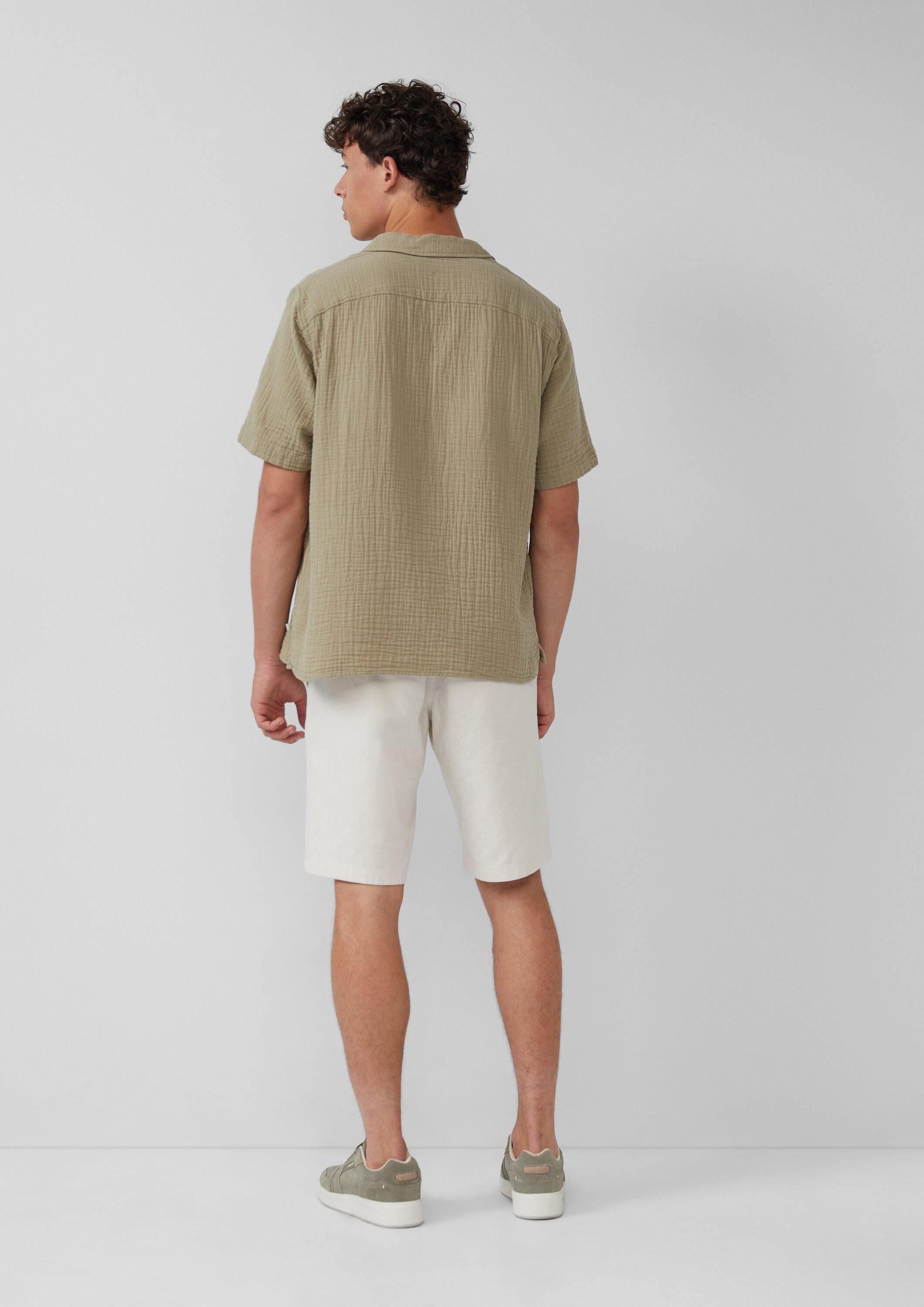 s.Oliver Kurzarmhemd Hemd Resort Fit: Luftiges Kurzarmhemd aus Musselin