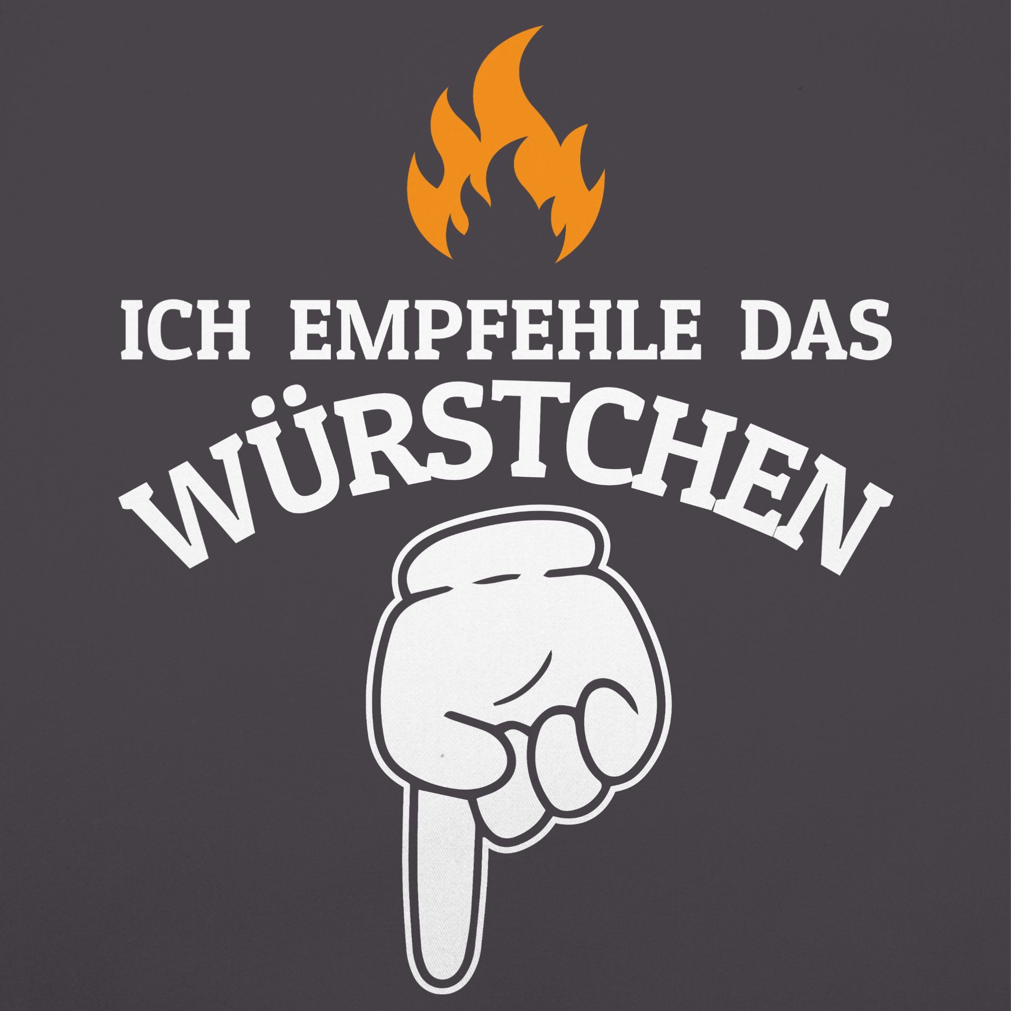 Shirtracer Kochschürze Ich empfehle das Würstchen günstig online kaufen