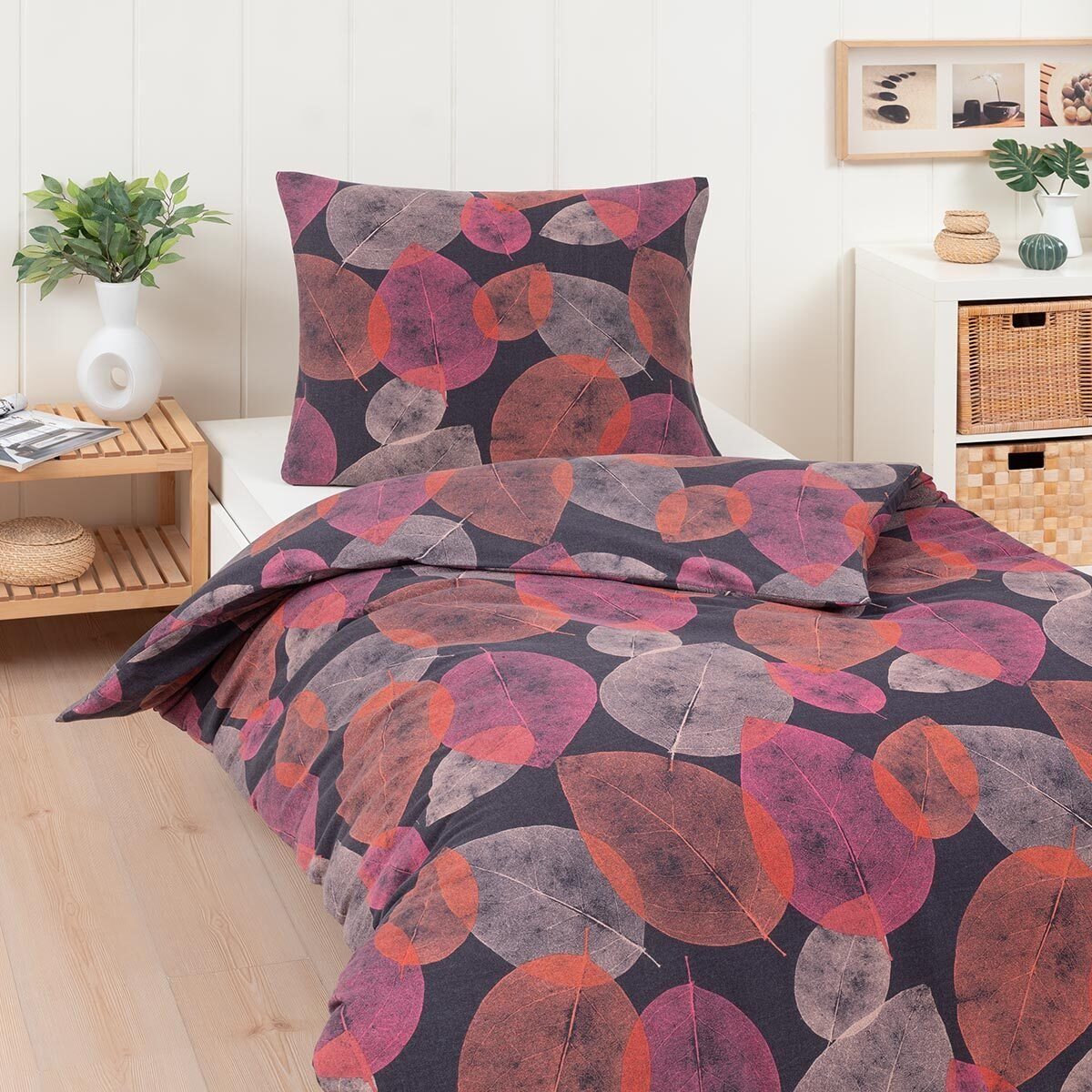 TRAUMSCHLAF Bettwäsche Carolin, Flanell, 2 teilig, flauschig weiches, flora günstig online kaufen