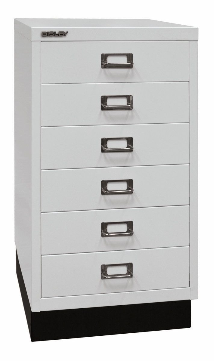 Bisley Aktenschrank MultiDrawer Schubladenschrank in Lichtgrau - Maße: H 67 x B 35 x T 43 cm