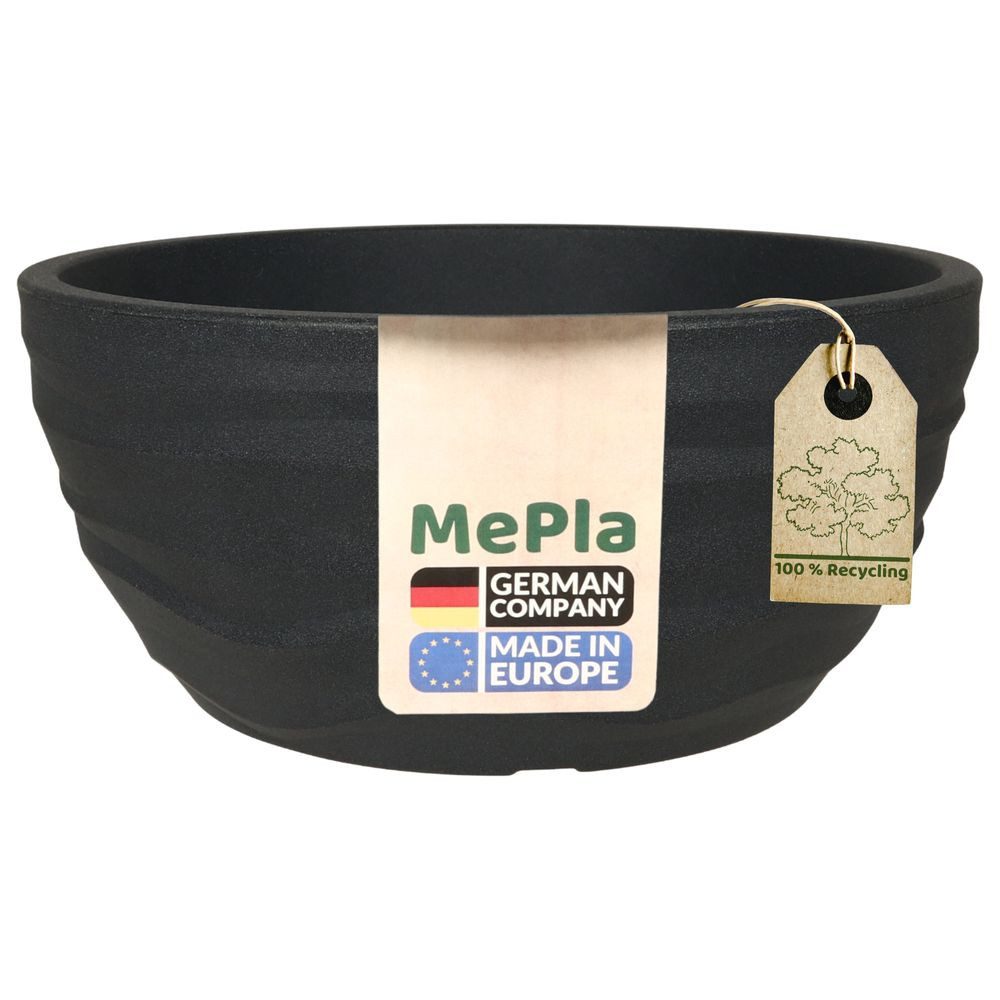 Heimwerkercenter Pflanzschale MePla Pflanzschale Carrara ø38 cm, Anthrazit, frostfester Kunstoff
