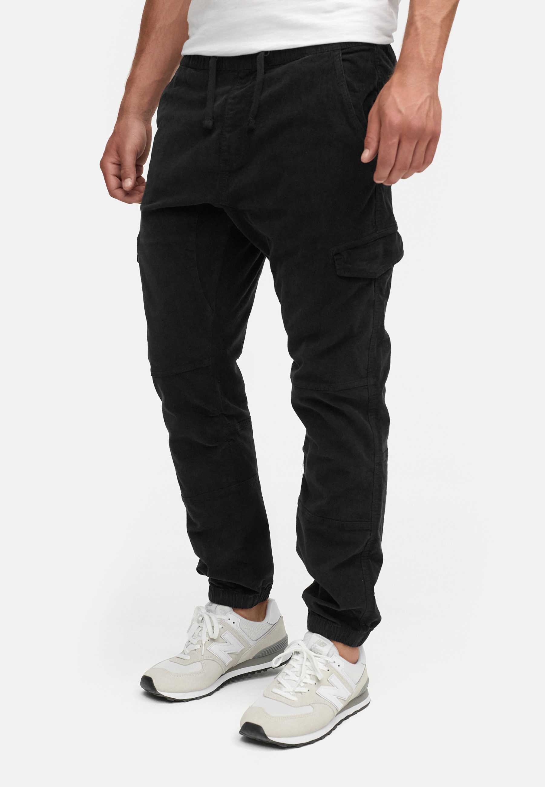 Indicode Cargohose Herren Walker Cargo Hose Herrenhose aus elastischer Baumwoll-Qualität,Strechtcord