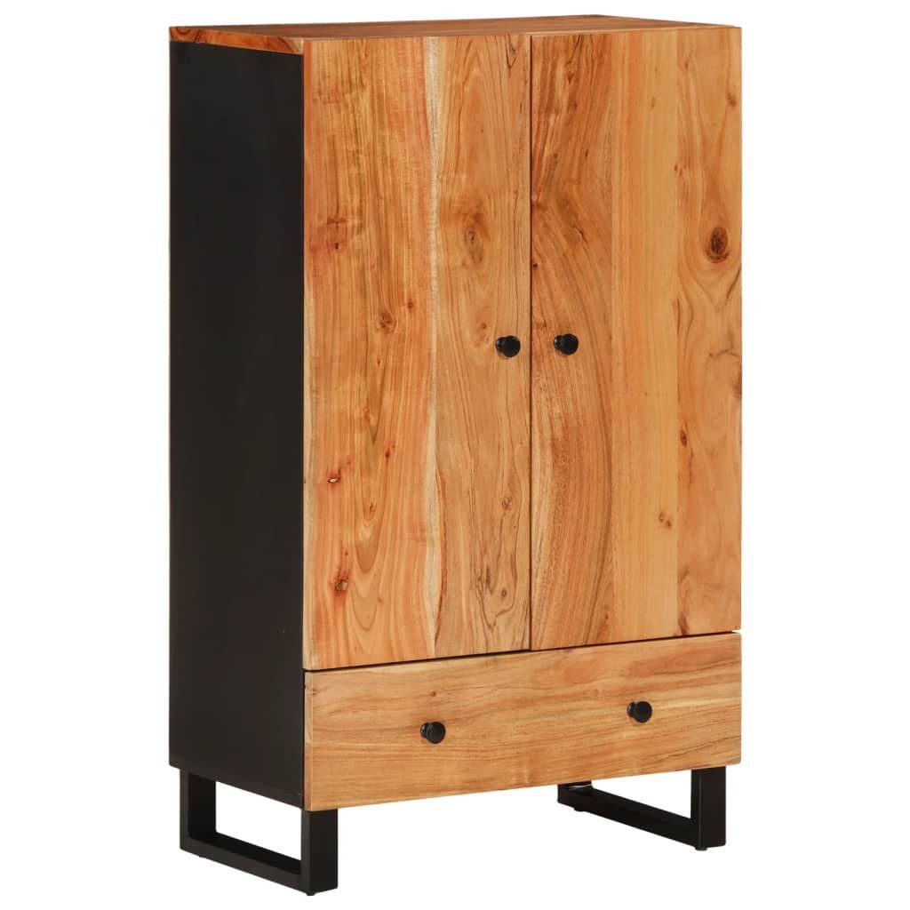 vidaXL Highboard Highboard mit Schublade 60x33x100 cm Massivholz & Eisen (1 St)