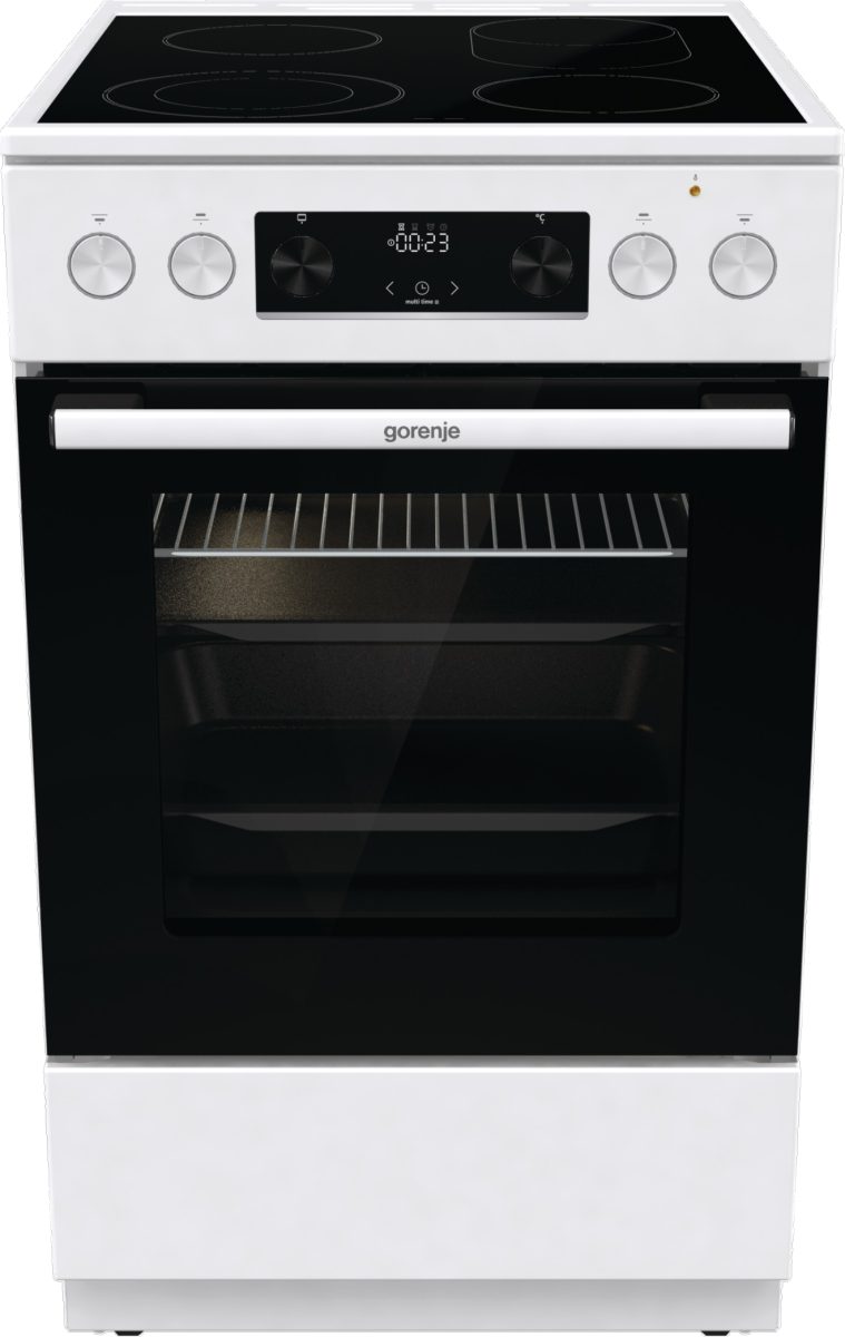 GORENJE Elektro-Standherd GECS5C, mit 2-fach-Teleskopauszug, Aqua Clean, ExtraSteam. Perfekte Backergebnisse auf Knopfdruck