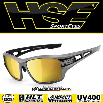 HSE - SportEyes Sportbrille 2095gm, Steinschlagbeständig durch Kunststoff-Sicherheitsglas