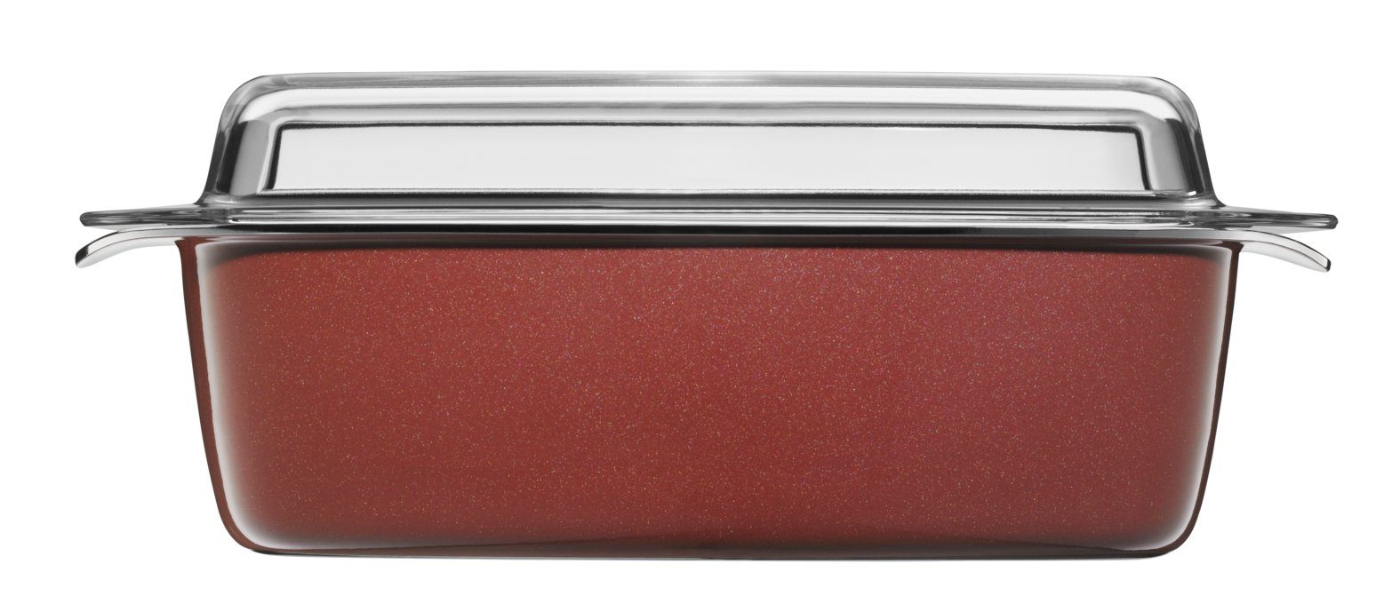 WMF Bräter Fusiontec Mineral Bräter mit Glasdeckel, rechteckig, 32 x 21 cm, Fusiontec Glas (1-tlg), Made in Germany, backofengeeignet, wärmereduzierende Griffe