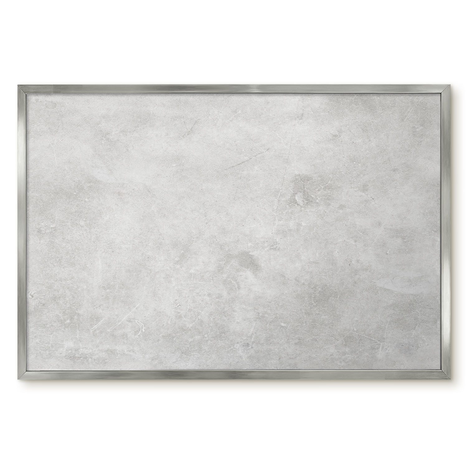 Tulup Magnettafel Magnettafel mit dekorativem Rahmen für Zuhause und Arbeitsplatz, Graue Eleganz, Grau