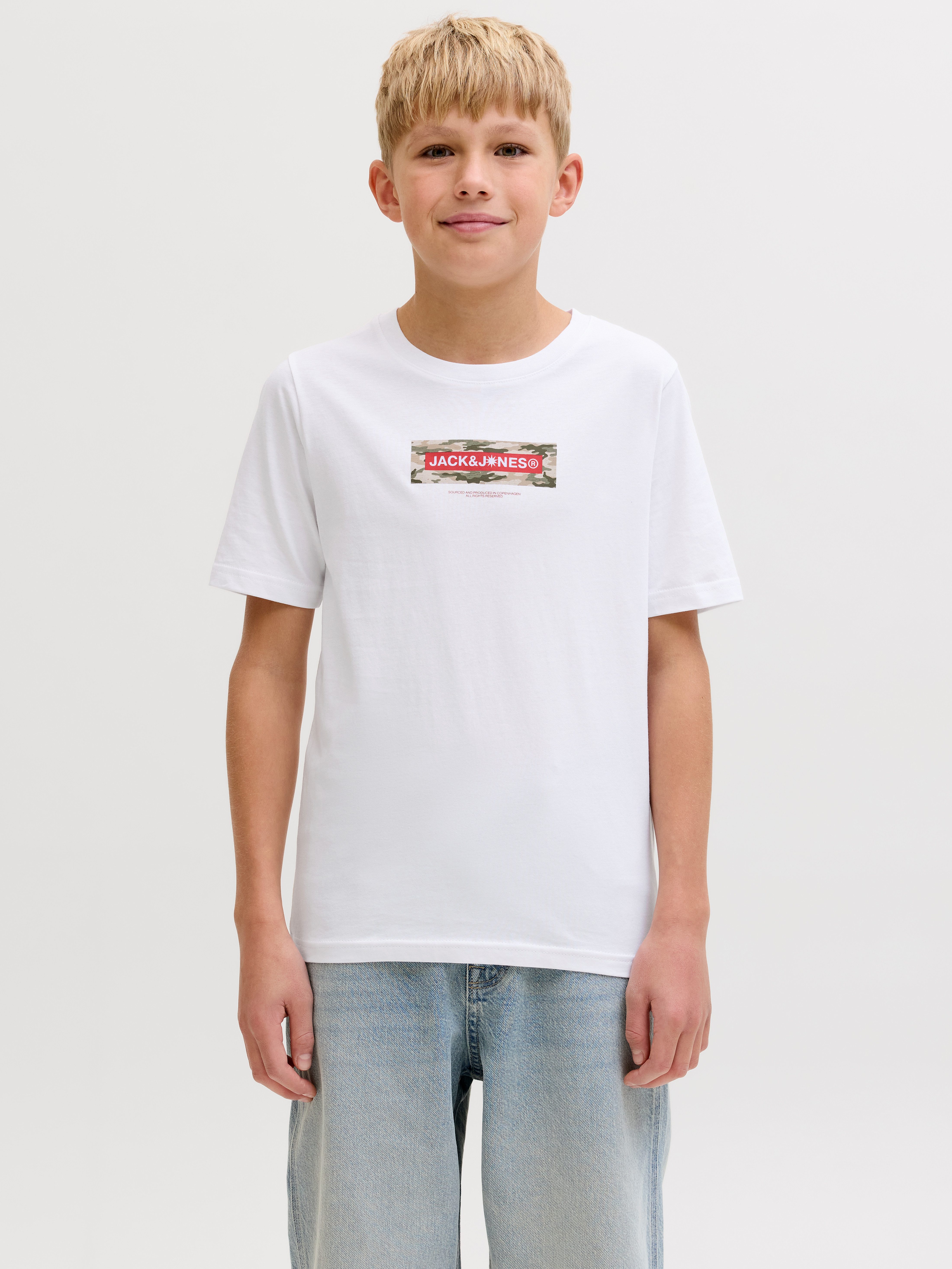 Jack & Jones Junior T-Shirt JCOBREEZE BRANDED TEE SS CN FST JNR