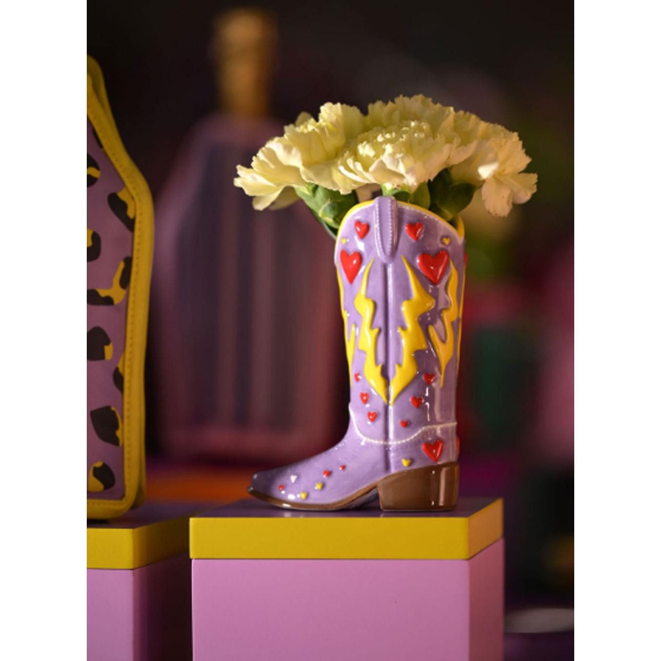 Giftcompany Dekovase Vase Mignon Cowboytiefel Lila günstig online kaufen