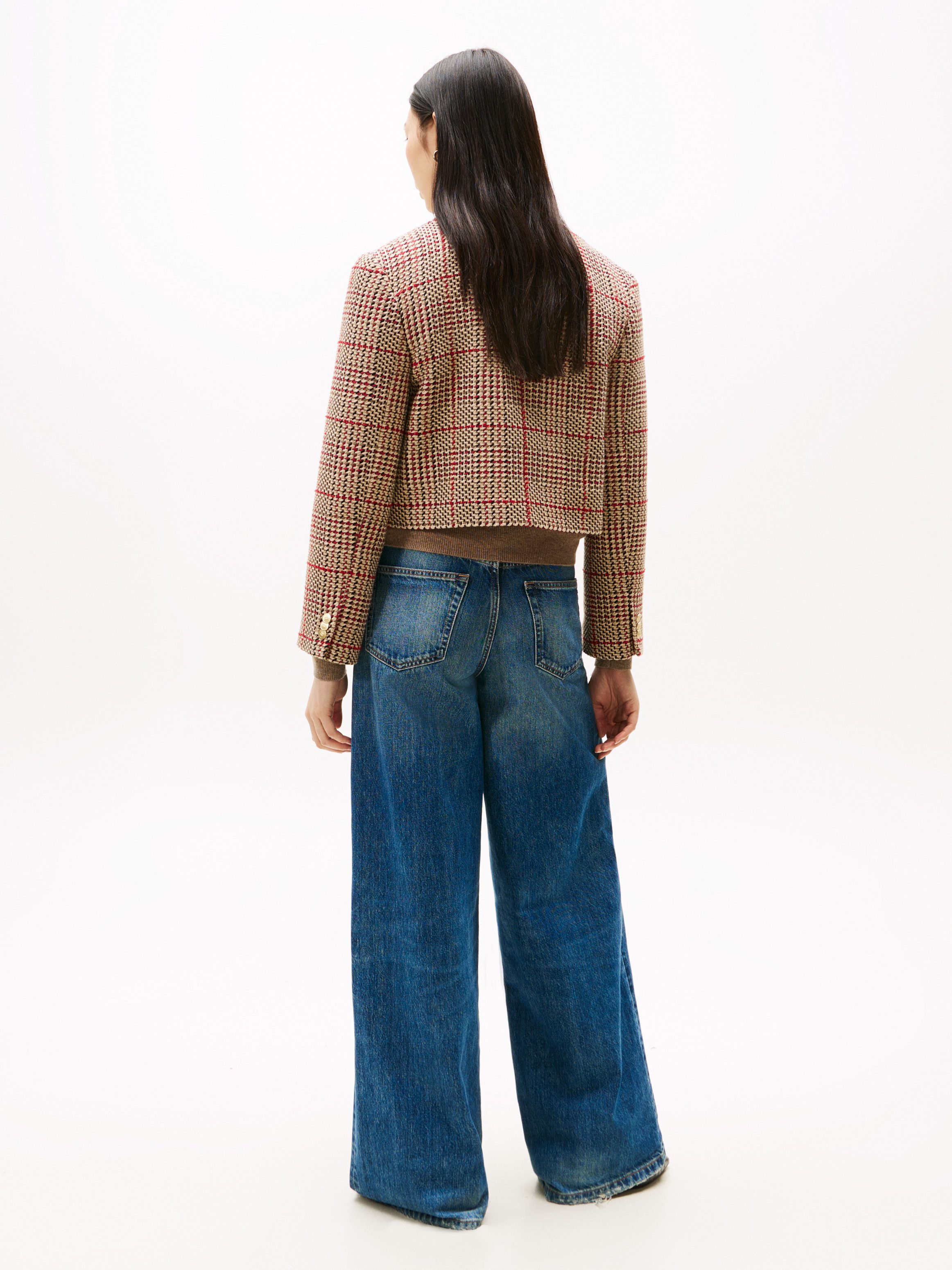 Tommy Hilfiger Kurzblazer TWEED LADY JACKET mit Wolle – Bild 5 von 5