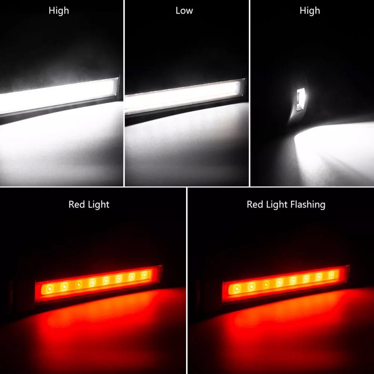 M2-Tec wiederaufladbar, LED integriert, LED BL-W549, Arbeitsleuchte Aufladung Rot, spritzwassergeschützt, Kaltweiß, USB fest