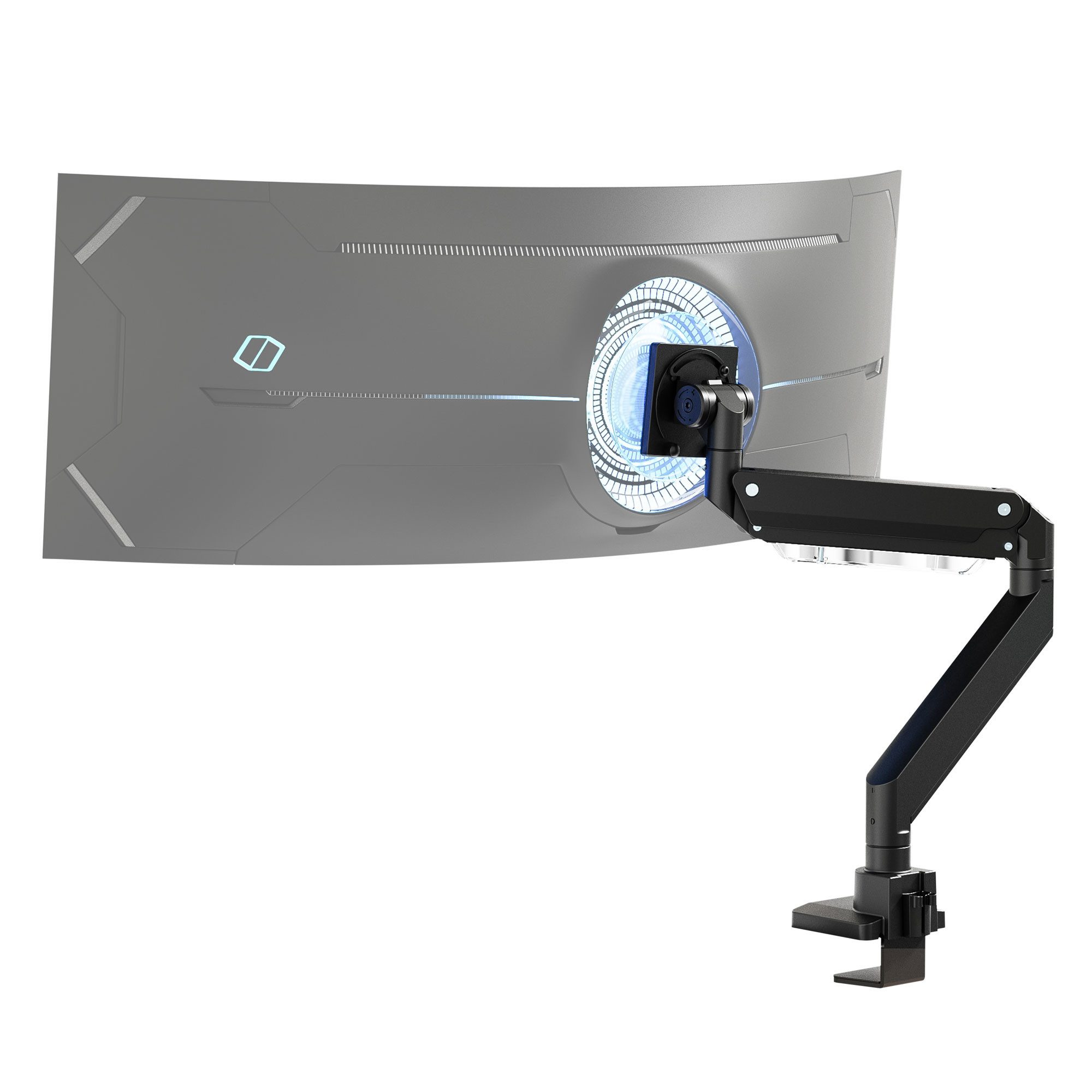 Xantron Monitor-Halterung Curved Monitorhalterung höhenverstellbar 17-57", Xantron HD-MAGS-1
