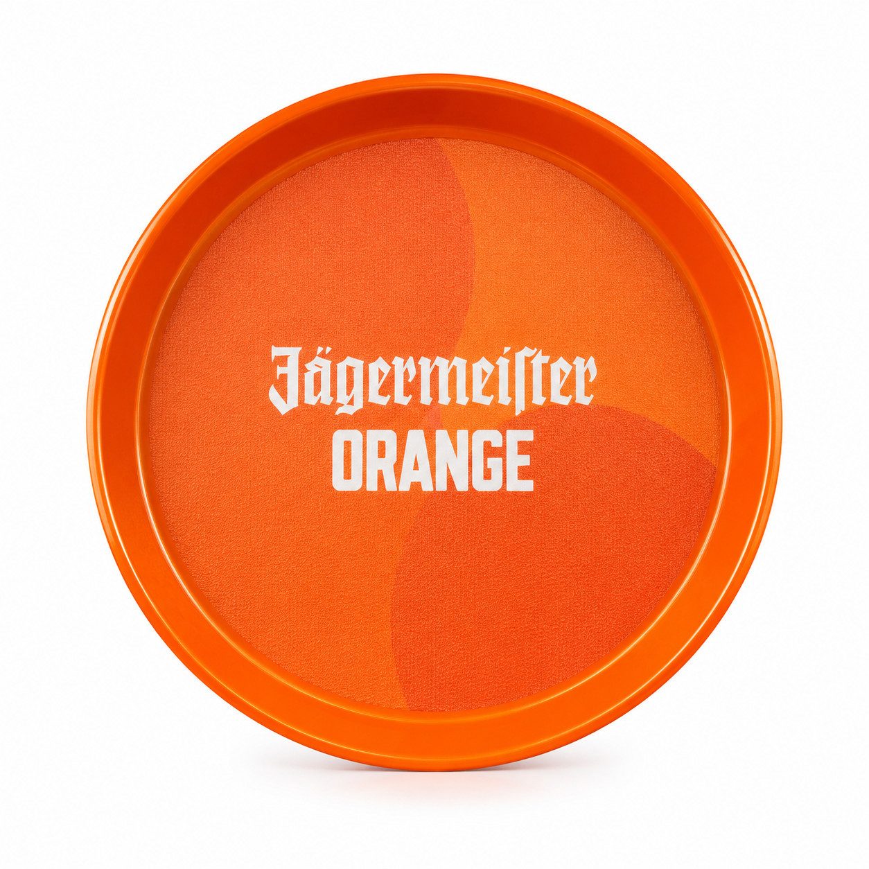 Jägermeister Tablett Jägermeister Orange Tablett Rund - Serviertablett Bar Tablett Orange