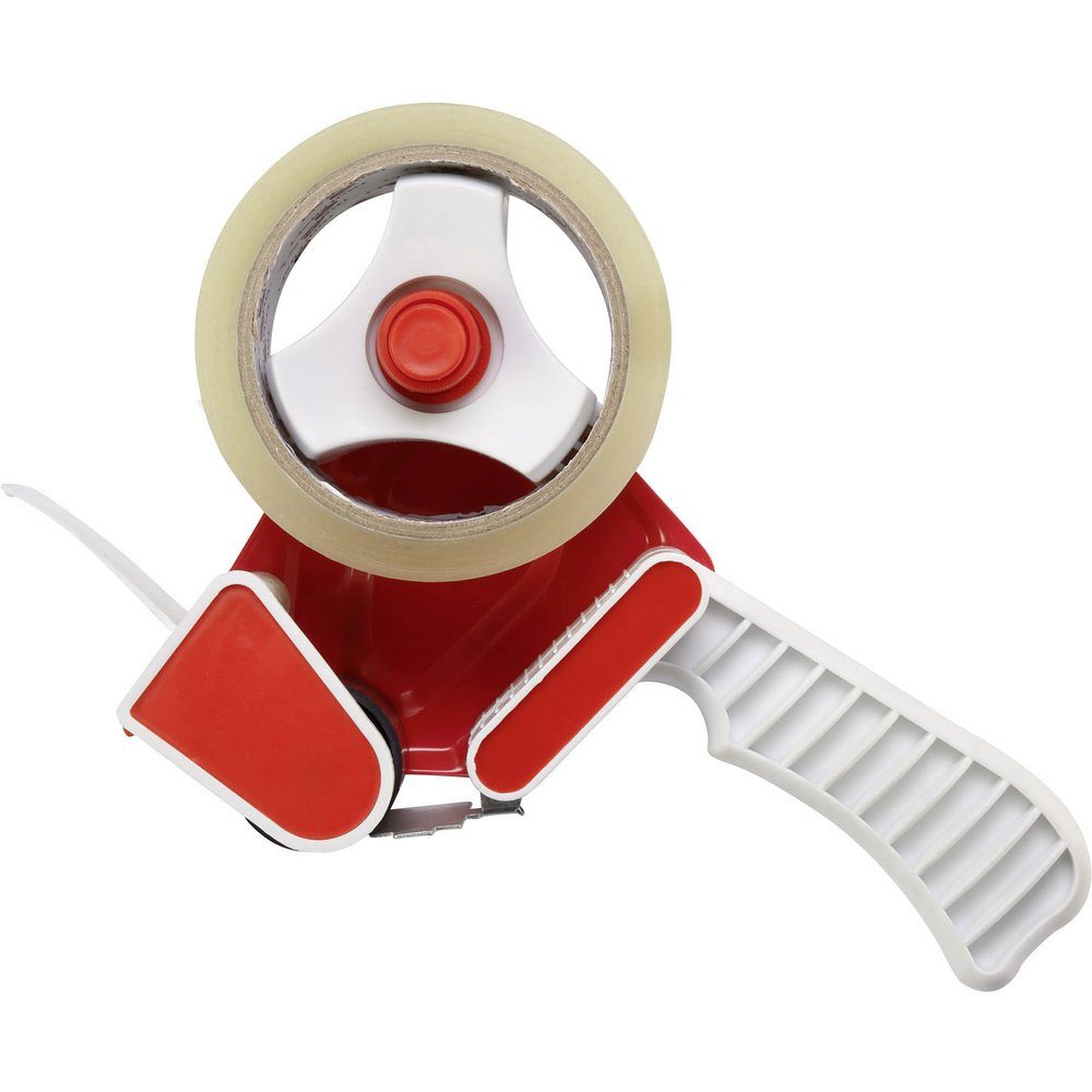 TOOLCRAFT Klebeband TOOLCRAFT Packband-Abroller Rot, Weiß günstig online kaufen