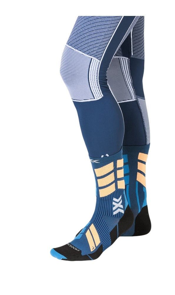 X-Socks Wandersocken X-Country Perform Crew marineblau/orange - 1 Paar