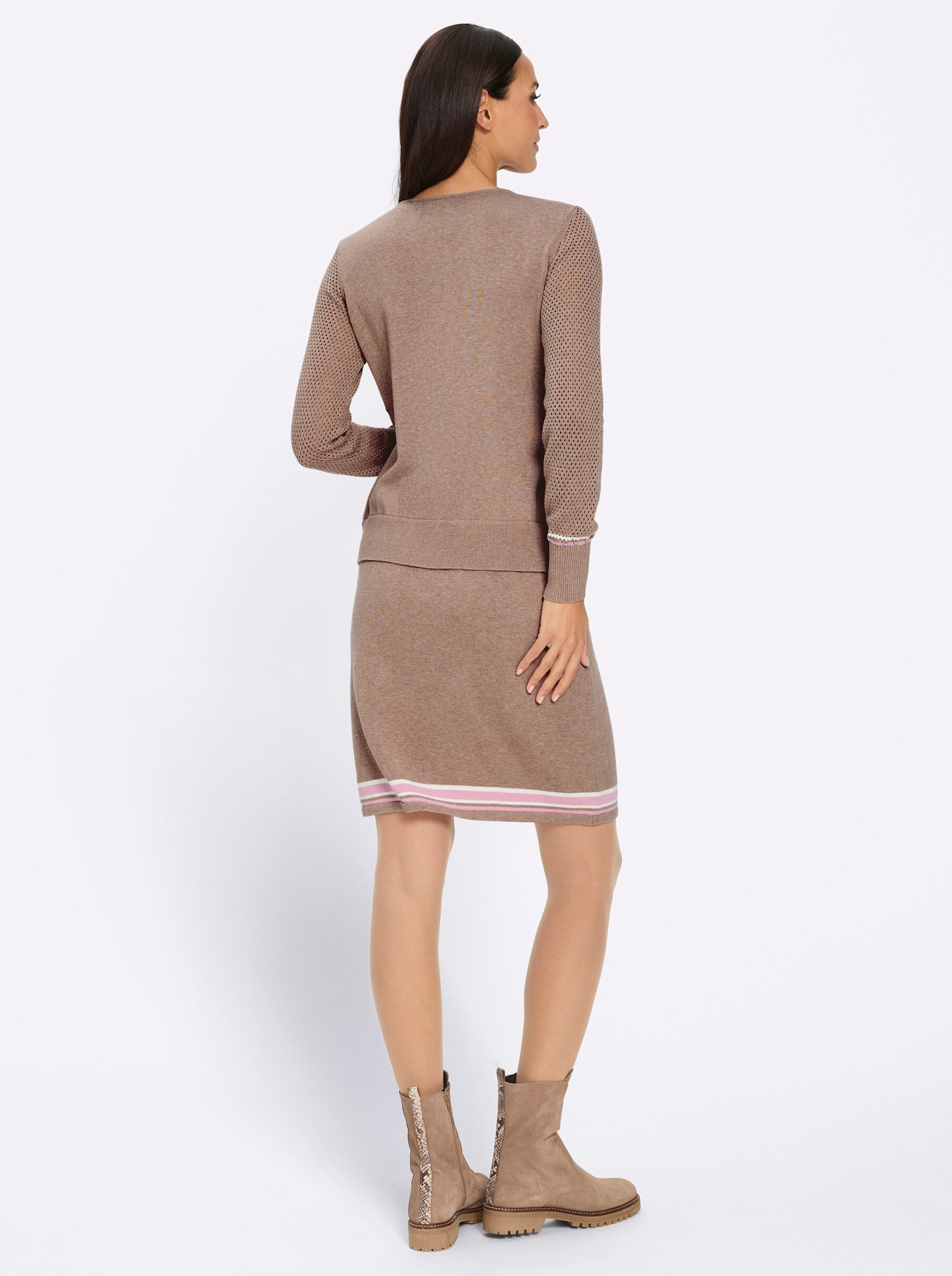 heine Strickkleid Strickkleid Langarm