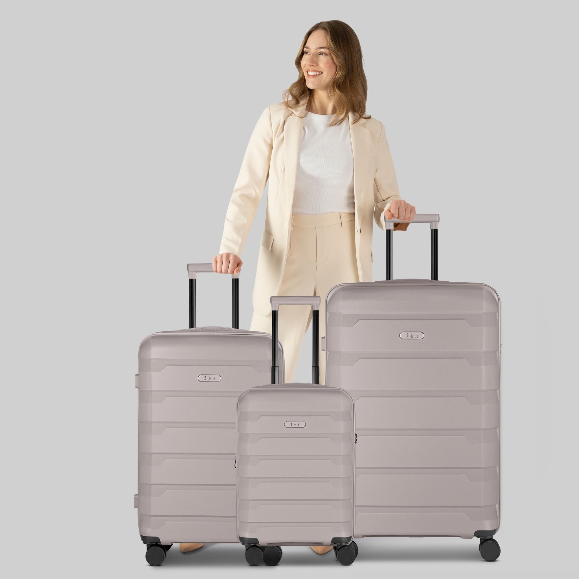 D&N Trolleyset South Dakota, 4 Rollen, (3-teilig, 3 tlg), ABS günstig online kaufen