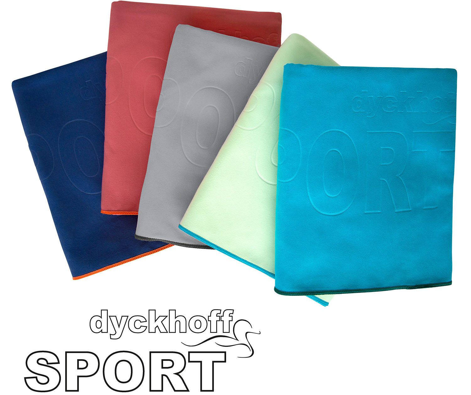 Dyckhoff Sporthandtuch Mikrofaser Sporttuch, Microfaser (1-St), auch als 2er Set erhätlich