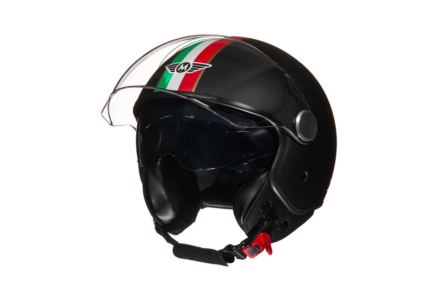 MOTO HELMETS Motorradhelm Jethelm Motorradhelm, Helm für Motorrad & Roller, Schnellverschluss, Sonnenvisier, nur 1050g