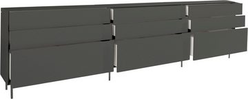 LeGer Home by Lena Gercke Sideboard Essentials (3 St), Breite: 335cm, MDF lackiert, Push-to-open-Funktion