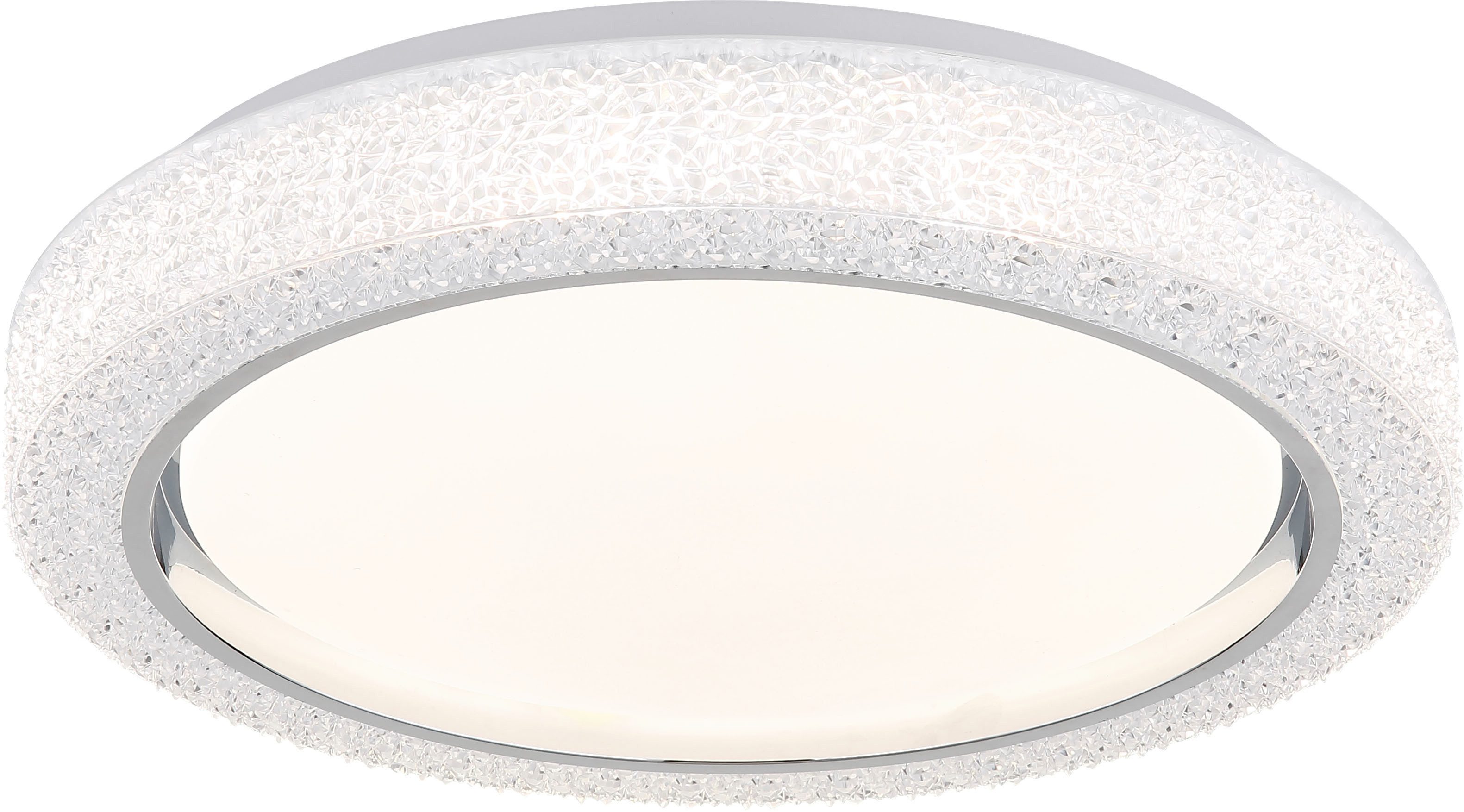 GLOBO LIGHTING Deckenleuchte LIAMI, Memoryfunktion, LED fest integriert, warmweiß - kaltweiß, Deckenlampe Wohnzimmer-Leuchte Schlafzimmer-Leuchte Flur Küche