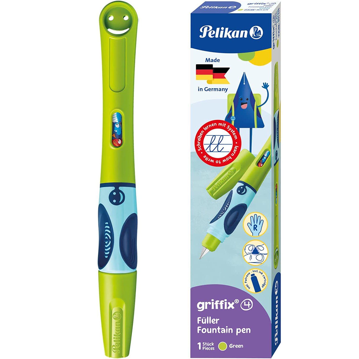 Pelikan Füllfederhalter Pelikan griffix Füllhalter Green, für Rechtshänder