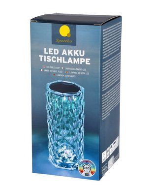 Spetebo LED Dekolicht LED Akku Touch Leuchte bunt – 21 cm – Deko Lampe, Flash / Strobe / Fade / Smooth, LED, Farbwechsel Dimmer Fernbedienung