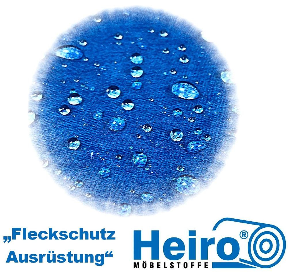 Heiro Stoff Samt Velours Möbelstoff Versaci mit Fleckschutz, Meterware - Breite:138 cm