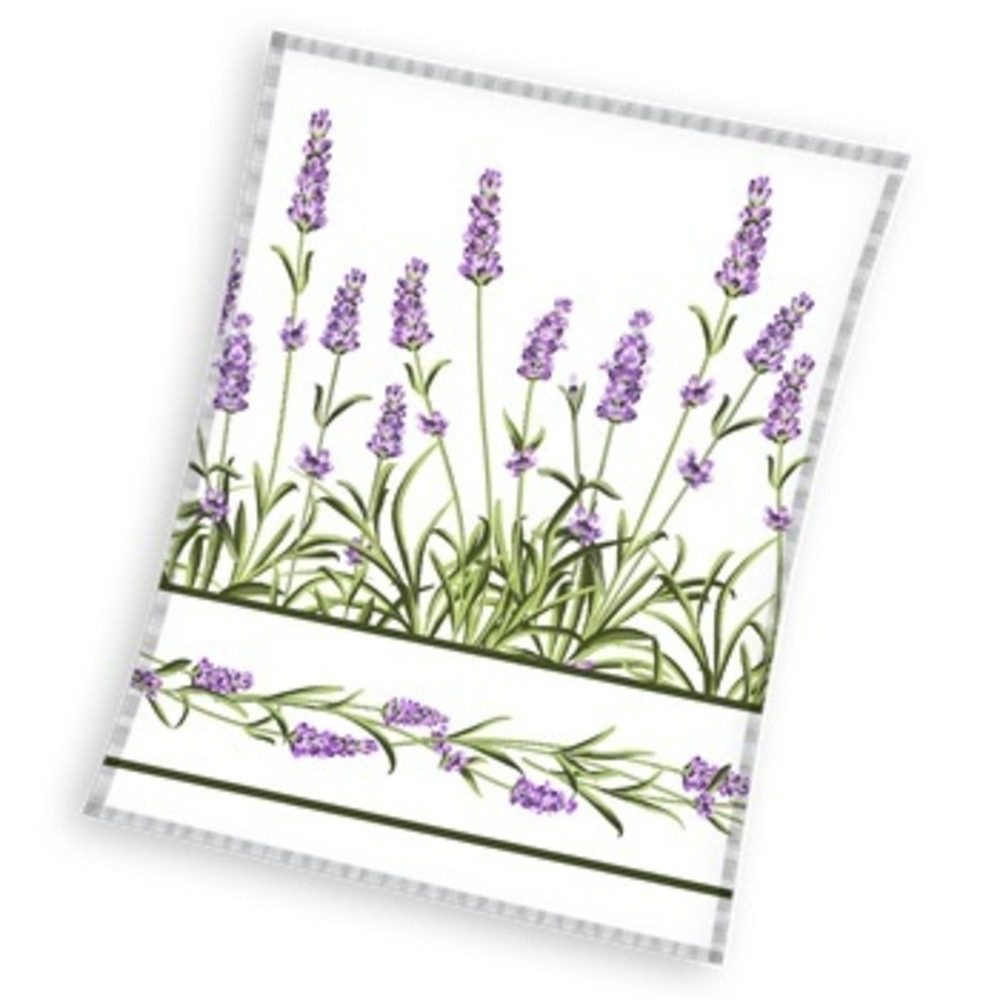 Wohndecke Fleecedecke Kuscheldecke Lavendel Motiv 150 x 200 cm, Carbotex
