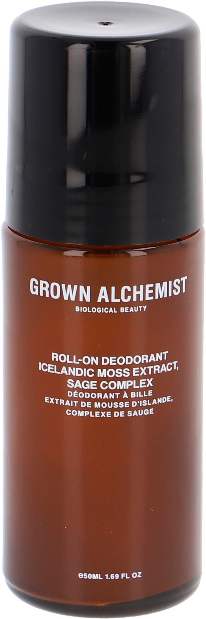 Offizieller Versandhandel der Marke GROWN ALCHEMIST Deo-Roller Roll-On Deodorant: Icelandic Extract, Moss Sage Complex